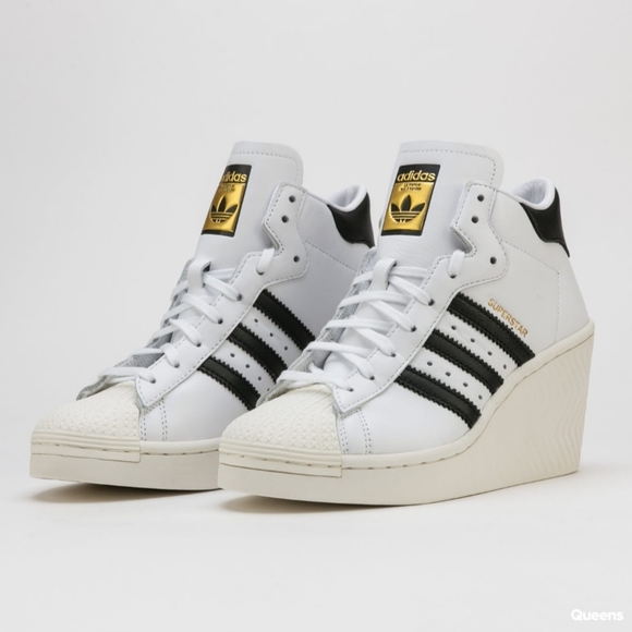 NWT adidas Originals Superstar Ellure Wedge Shoes - Picture 5 of 12